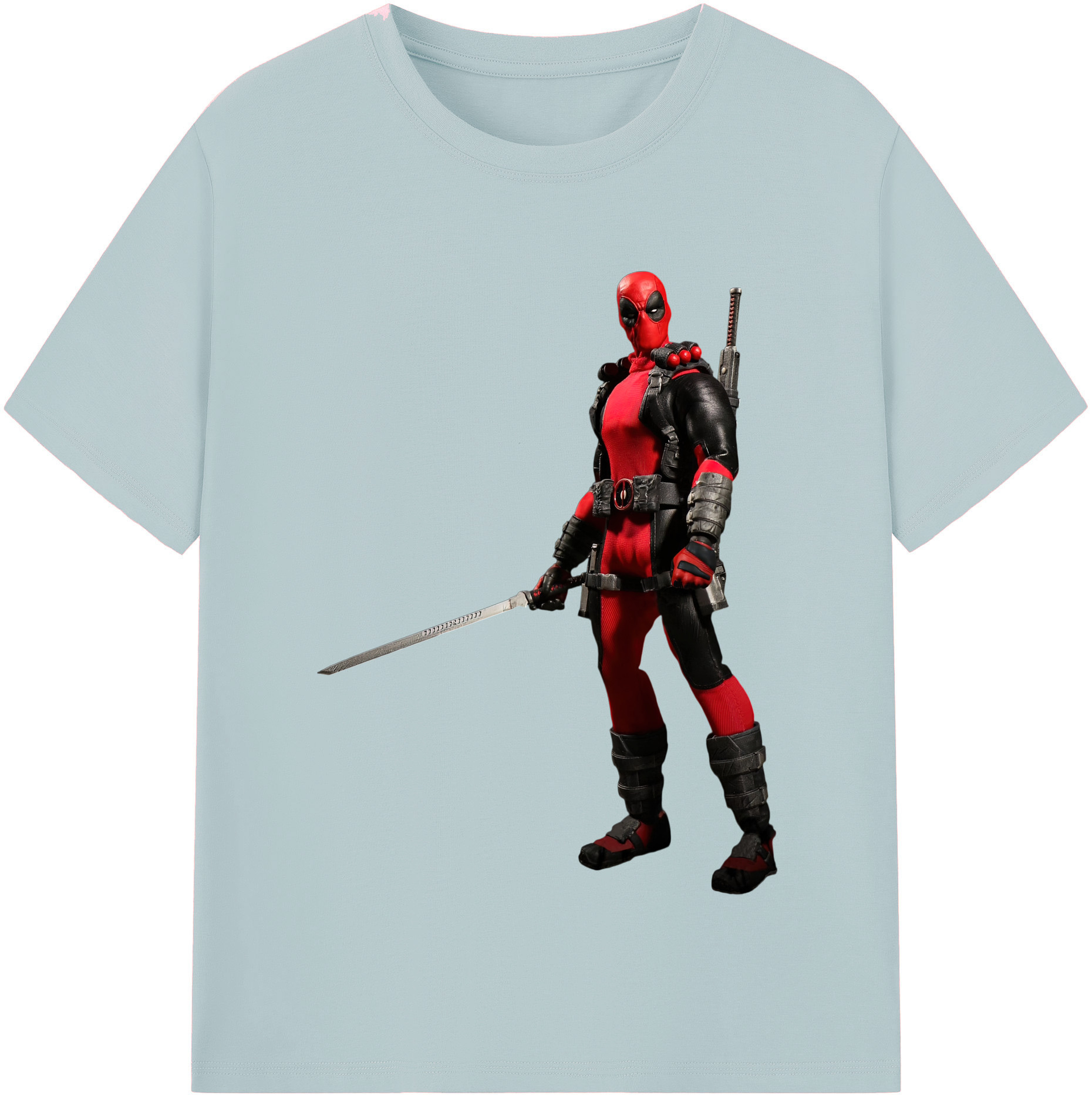 （画像用） Deadpool デッドプール 綿100％半袖Tシャツ（フロントプリント）